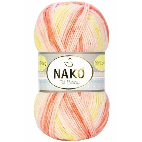 Elit Baby Mini Batik Bebe El Örgü İpi Turuncu Sarı 32430