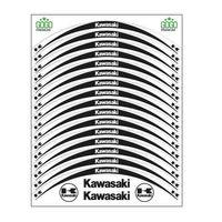 SEVGENT Skm Beyaz Siyah Kawasaki Uyumlu Reflektörlü 1 Set Jant Şeridi