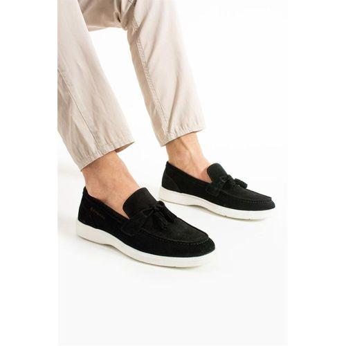 Hammer Jack Maglaj Hakiki Deri Siyah Süet Erkek Ayakkabı