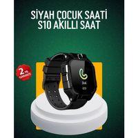 S10 Siyah Çocuk Takip Saati Güvenli Alan Uyarısı Ve Sesli Mesaj