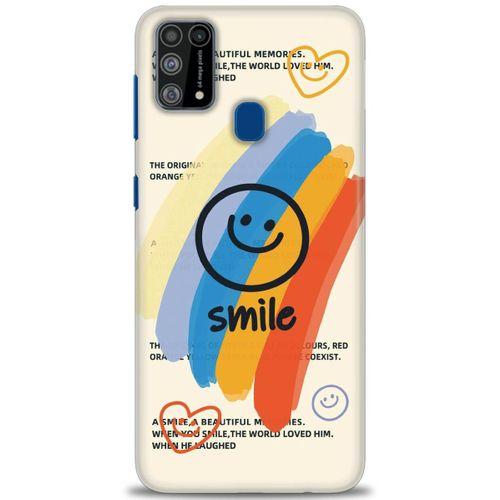 Samsung Galaxy M31 Kılıf HD Baskılı Kılıf - Smile + Tam Ekran Koruyucu