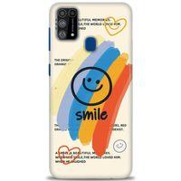 Samsung Galaxy M31 Kılıf HD Baskılı Kılıf - Smile + Tam Ekran Koruyucu
