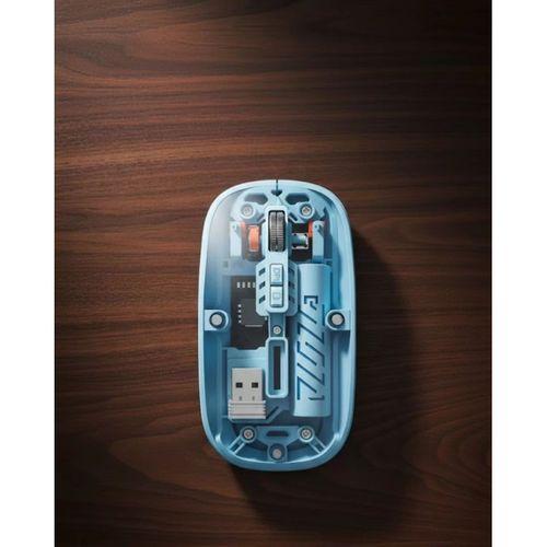 Bluetooth 5.2 Destekli Mavi Pilli Kablosuz Mouse