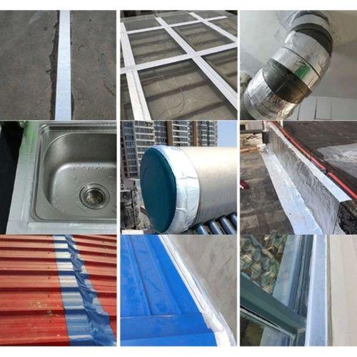 Pratik 5 Metre X 10cm Çamur Bant Alüminyum İzolasyon Tamir Çatlak Bantı