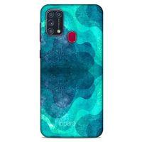 Samsung Galaxy M31 Kılıf Pastel Renkler (6) Silikon Kılıf Mavi Yeşil