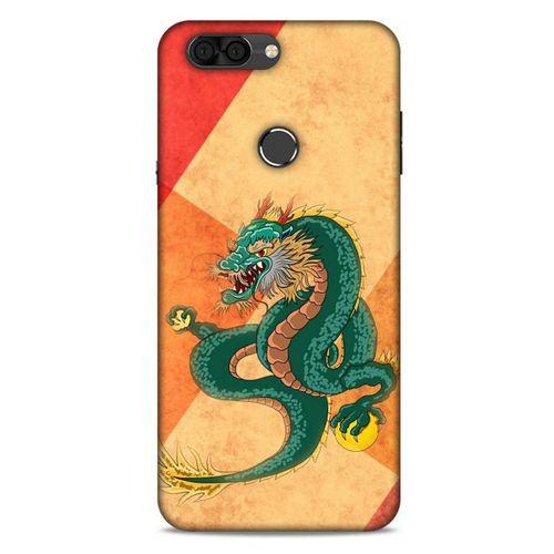 Vestel Venüs V6 Kılıf Dragons (24) Darbe Emici Kılıf Tatoo Yeşil Ejderha