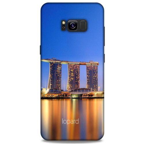 Samsung Galaxy S8 Plus Kılıf Dünya Mimarisi (46) Core Armor Kılıf Marina Bay Sands Singapur