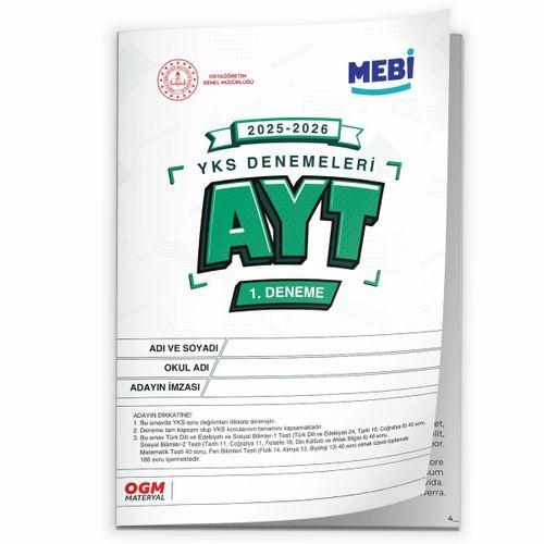 2026 ÖSYM YKS-AYT MEBİ EŞİT AĞIRLIK 1 -2 -3  Deneme Paketi Güncel 3lü SET (Seri Deneme) BASKI ÜCRETİ