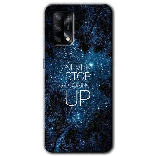 BeRa Aksesuar Oppo A74 Kılıf Baskılı Kapak - Stars Wallpaper +Tam Kaplayan Mat Seramik