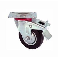 Servis Tekeri - Tablalı Frenli Siyah Döner - Çap 80 Mm