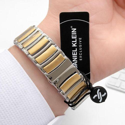 Daniel Klein Erkek Kol Saati 30 Metre Suya Dayanıklı Çelik Kordon + Bileklik Hediyeli VS.BLKT.0845