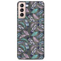 Lopard Samsung Galaxy S21 Plus Uyumlu Kılıf Tüyler (6) Silikon Kılıf
