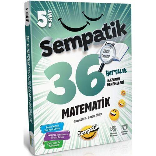 5. Sınıf Matematik Sempatik 36 Haftalık Kazanım Denemeleri Ünlüler Karması