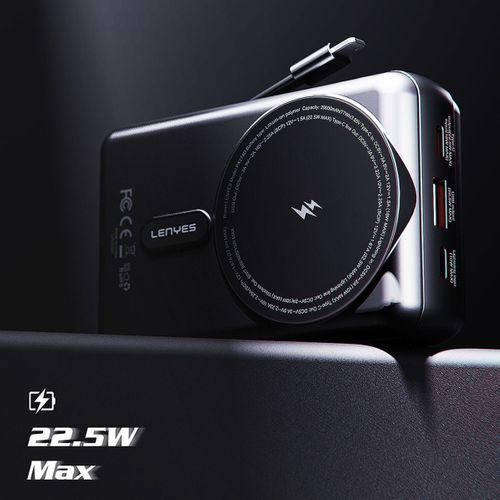 Lenyes PX274D PD 22.5W Standlı M-safe Şarj Özellikli Wireless Powerbank 15W 20000mAh