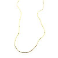 Boncuklu Zincir Kolye - Altın