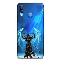 Lopard Samsung Galaxy A40 Uyumlu Kılıf GameX (47) Crystal Flex Kılıf Mavi