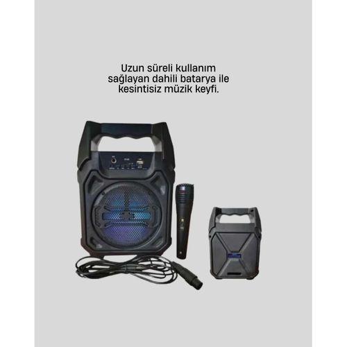 15w Güçlü Ses Çıkışlı Bluetooth Hoparlör Fm Radyo Ve Mikrofon Destekli