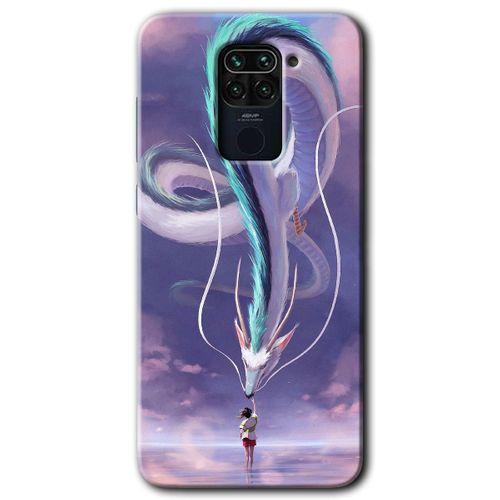 Potkal Hediye Fabrikası Xiaomi Redmi Note 9 Kılıf HD Desen Baskılı Arka Kapak - Dragon Snake