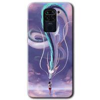 Potkal Hediye Fabrikası Xiaomi Redmi Note 9 Kılıf HD Desen Baskılı Arka Kapak - Dragon Snake