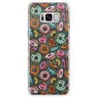 Samsung Galaxy S8 Kılıf Donutlar Arka Kapak Koruma Desenli Full Koruyucu