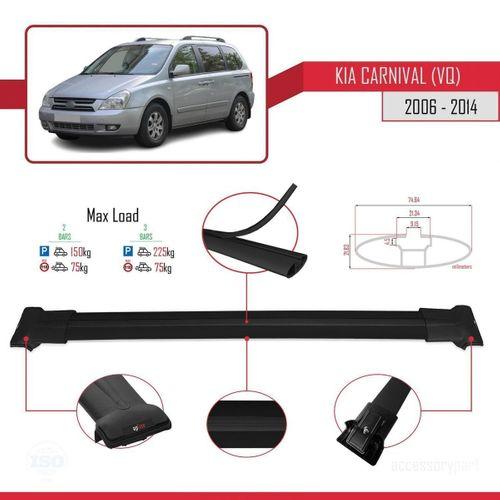 Kia Carnival (VQ) 2006-2014 Arası ile Uyumlu FLY Model Ara Atkı Tavan Barı SİYAH