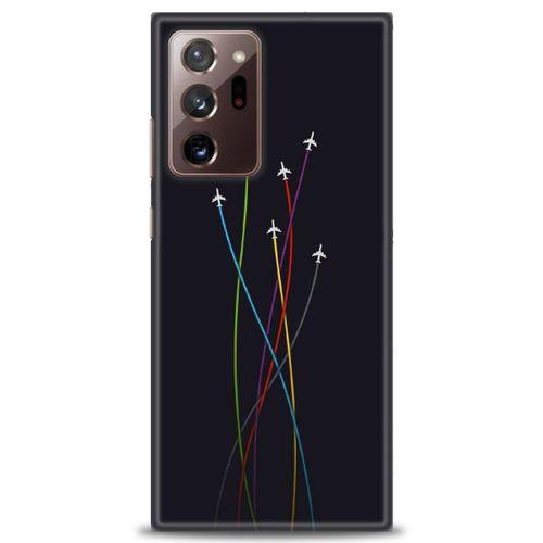 Samsung Galaxy Note 20 Ultra Kılıf HD Baskılı Kılıf - Uçaklar + Tam Ekran Koruyucu