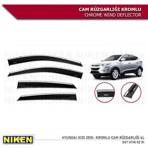 Niken Kromlu Cam Rüzgarlığı Hyundai Ix35 2010-2017 ile uyumlu
