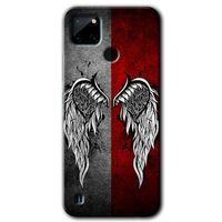 BeRa Aksesuar Realme C21 Kılıf Baskılı Kapak - Lucifer +Tam Kaplayan Mat Seramik