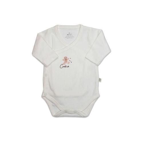 Bistyle Kruvaze Body Uzun Kol Cookies Make Happy 17141 Ekru