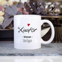 Kişiye Özel Kuaför Kupa Bardak (Bayan)