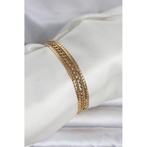316L Çelik Gold Renk 3'lü Kadın Bileklik