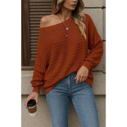 Kadın Uzun Kollu Tek Omuzu Açık Triko Bluz