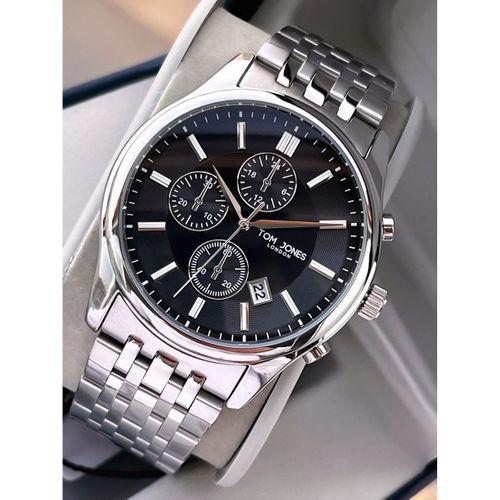 Tom Jones Bileklik Hediyeli Çelik Kordon 3 Atm Suya Dayanıklı 2 Yıl Garantili Erkek Kol Saati 10080.2