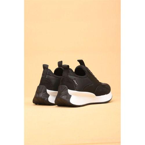 Cena Siyah Renkli Lüx Süet Kadın Günlük Yürüyüş Ayakkabısı