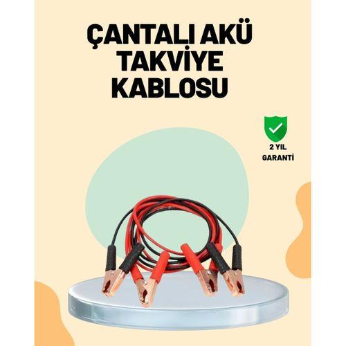 1200 Amper Jumper Kablo 2 Metre Bakır Uçlu Araç Takviye Seti