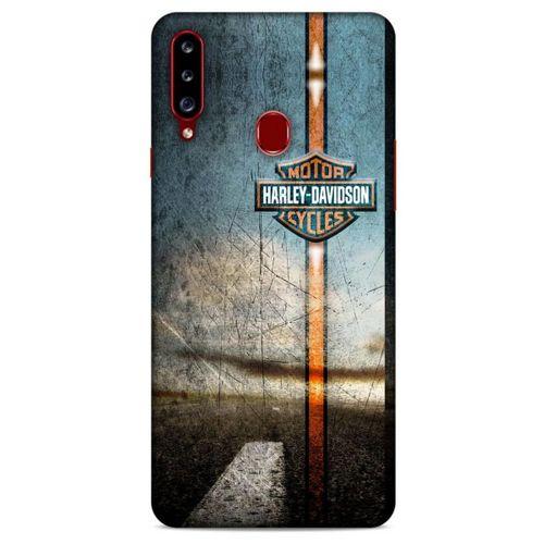 Samsung Galaxy A20s Uyumlu Kılıf Motorsiklet (45) Liquid Air Kılıf Harley