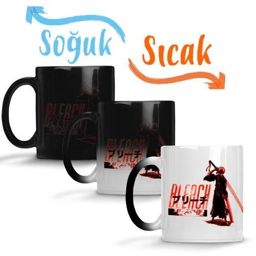 Anime Bleach Ichigo Kurosaki Sihirli Kupa Bardak Porselen
