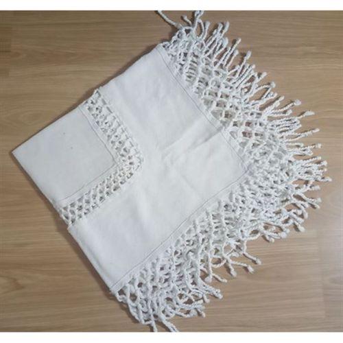 El İşi Pamuklu Masa Örtüsü,Sehpa Örtüsü Kenarı Püsküllü 80X86Cm
