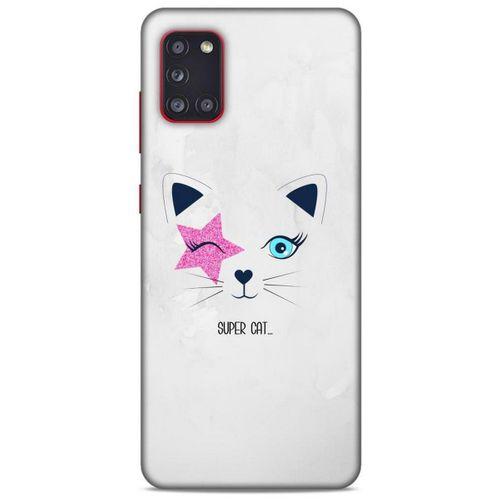 Lopard Samsung Galaxy A31 Uyumlu Kılıf Kediler (19) Kılıfları Süper Kedi