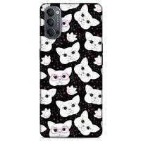 Lopard Oppo Reno 4 Uyumlu Kılıf Kediler (30) Silicone Case Patiler