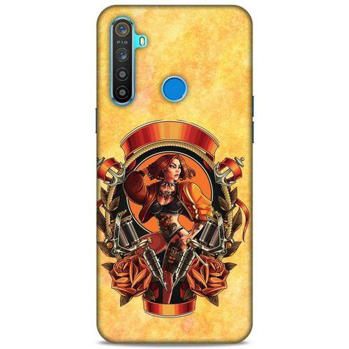 Lopard Oppo Realme 5i Uyumlu Kılıf Tattoo's (15) Antişok Kılıf Kadın Dövmeleri