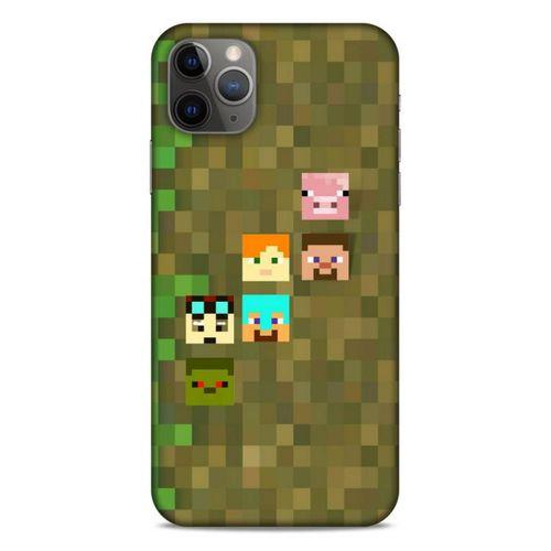 Lopard Apple Iphone 11 Pro Max Uyumlu Kılıf PiXel (14) Lansman Kılıf Minecraft Karakterleri