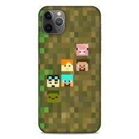 Lopard Apple Iphone 11 Pro Max Uyumlu Kılıf PiXel (14) Lansman Kılıf Minecraft Karakterleri