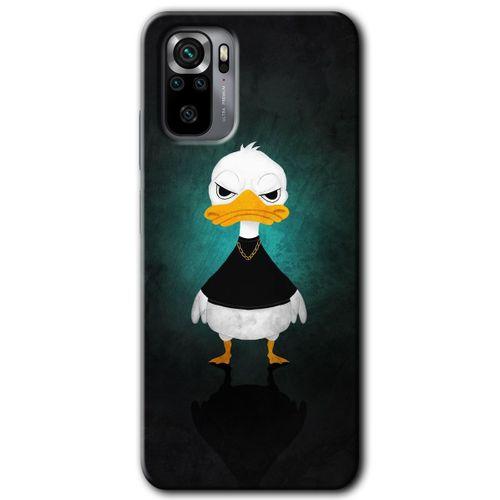 BeRa Aksesuar Xiaomi Redmi Note 10 Kılıf Baskılı Kapak - Angry Duck +Tam Kaplayan Mat Seramik