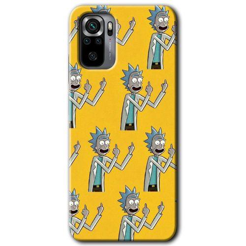 Xiaomi Redmi Note 10 HD Baskılı Kılıf + 9D Tam Ekran Koruyucu - Rick Felsefesi