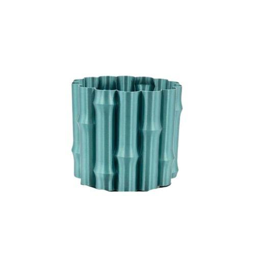 Parlak Yeşil Dekoratif Vazo Modern Tasarım Şık Masa Üstü Aksesuar