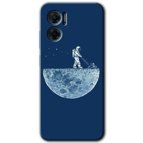 Xiaomi Redmi Note 11E HD Baskılı Kılıf + 9D Tam Ekran Koruyucu - Uzay İşçisi