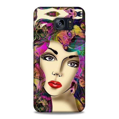 Lopard Samsung Galaxy S7 Edge Uyumlu Kılıf Sürreal Yüzler ♀ (17) Tasarım Kılıf Baskılı