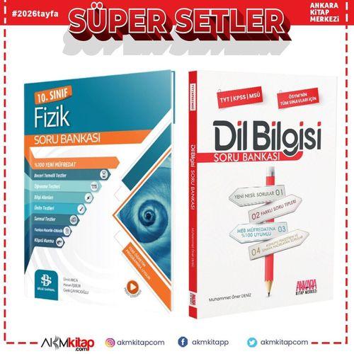 Bilgi Sarmal 10. Sınıf Fizik ve AKM Dil Bilgisi Soru Bankası Seti 2 Kitap