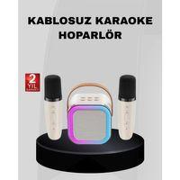 Taşınabilir Karaoke Hoparlör Bluetooth 5.0 Ve Çift Mikrofonlu